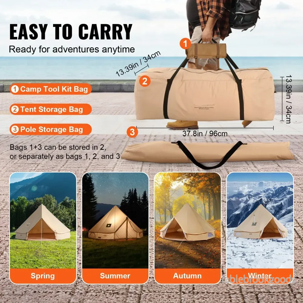 Glamping Canvas Tält - 3 Meter - Bild 2