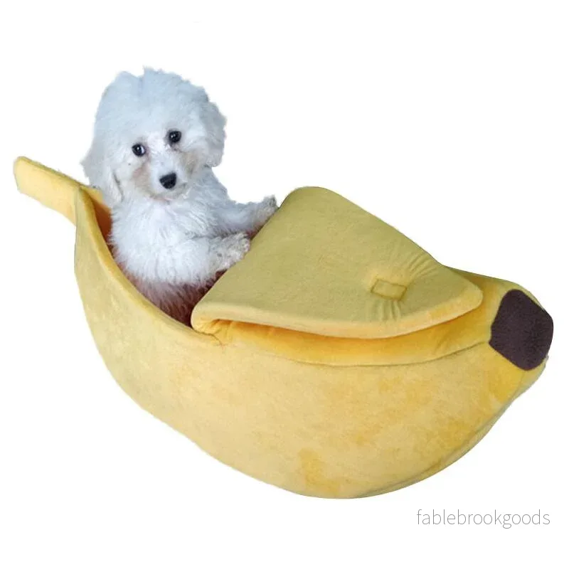 Bananformad Hundbädd – Mjuk, Varm & Oemotståndligt Söt Bananformad Hundbädd – Mjuk, Varm & Oemotståndligt Söt