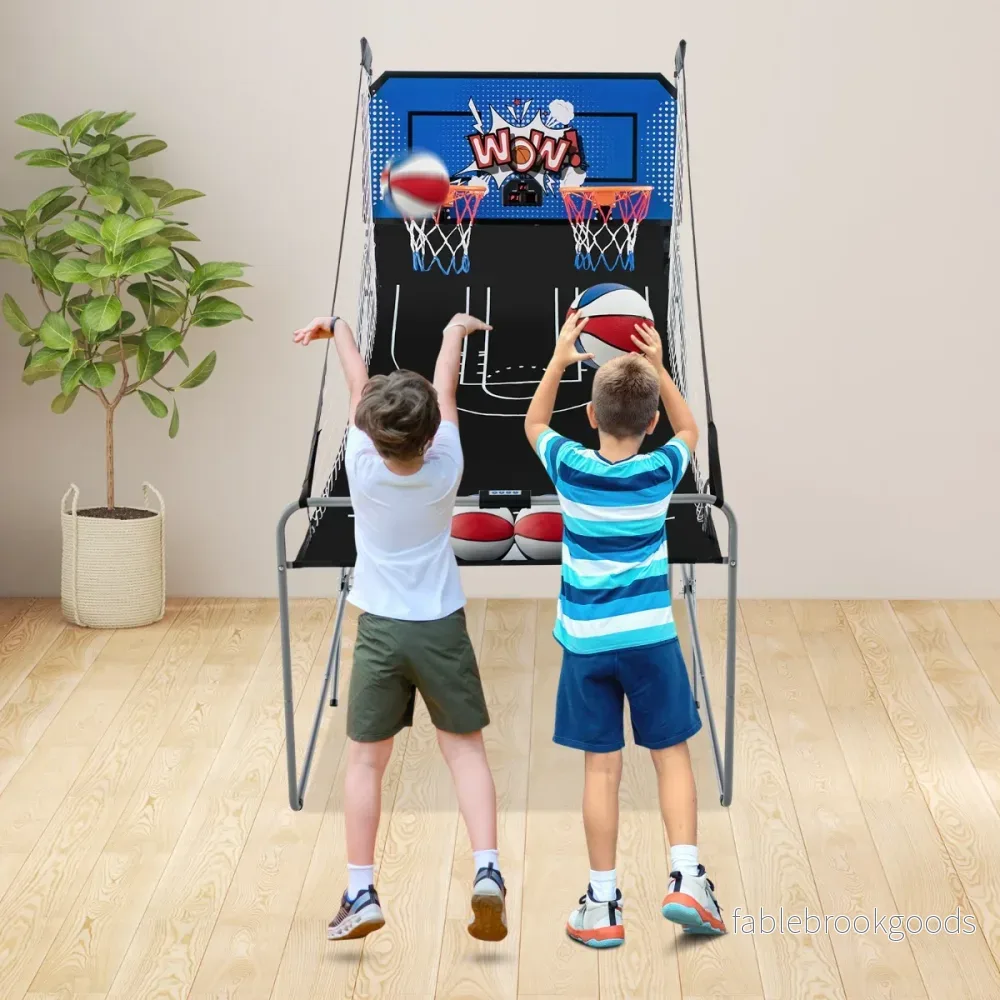 i – Basketautomat Fällbar Elektrisk Basketställning Skjutmaskin – 8 1 – Blå - Bild 3
