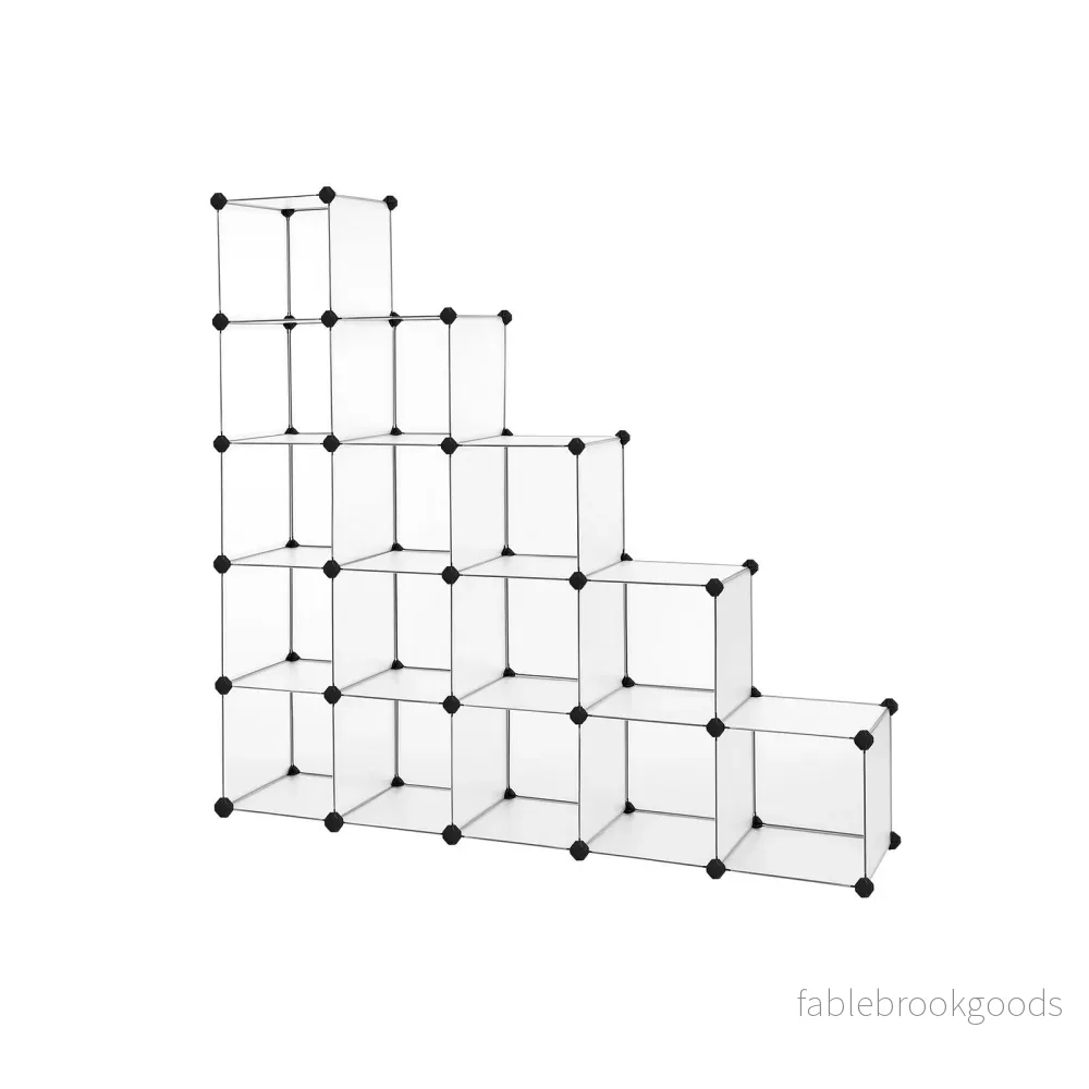 Kubskåp – mångsidigt hyllsystem – transparent Kubskåp – mångsidigt hyllsystem – transparent