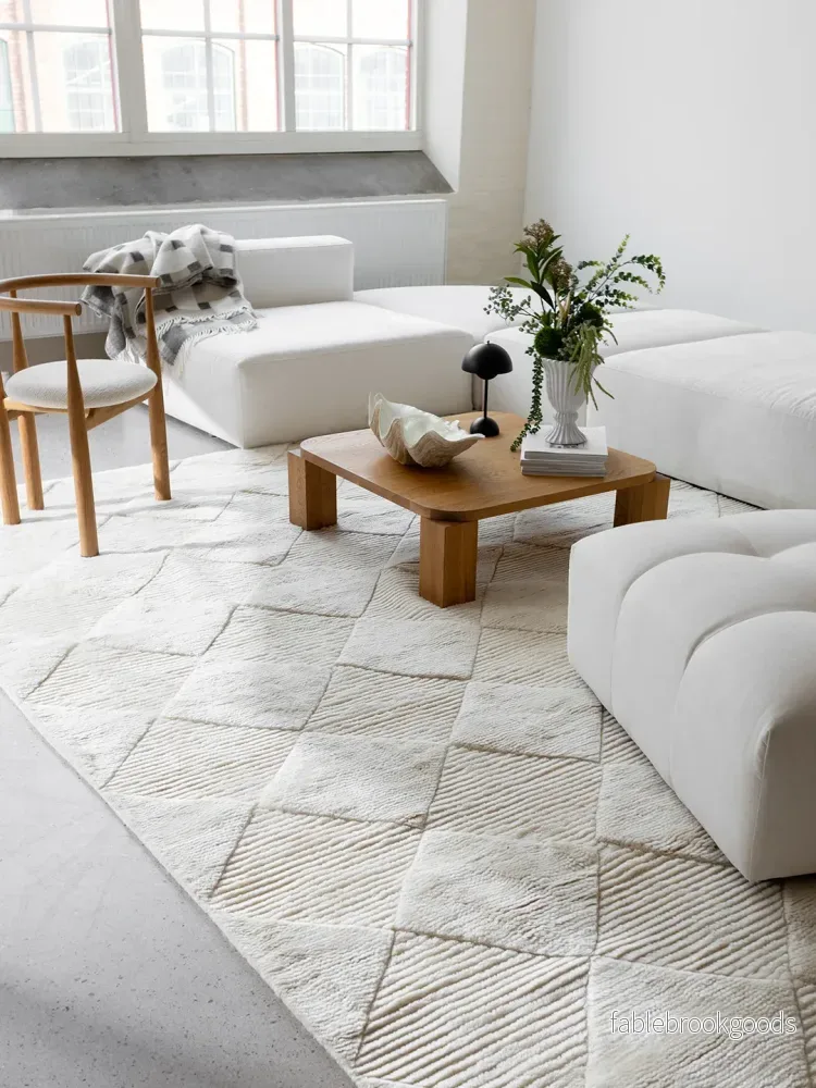 Måttanpassad Matta Berber Ivory - Bild 2