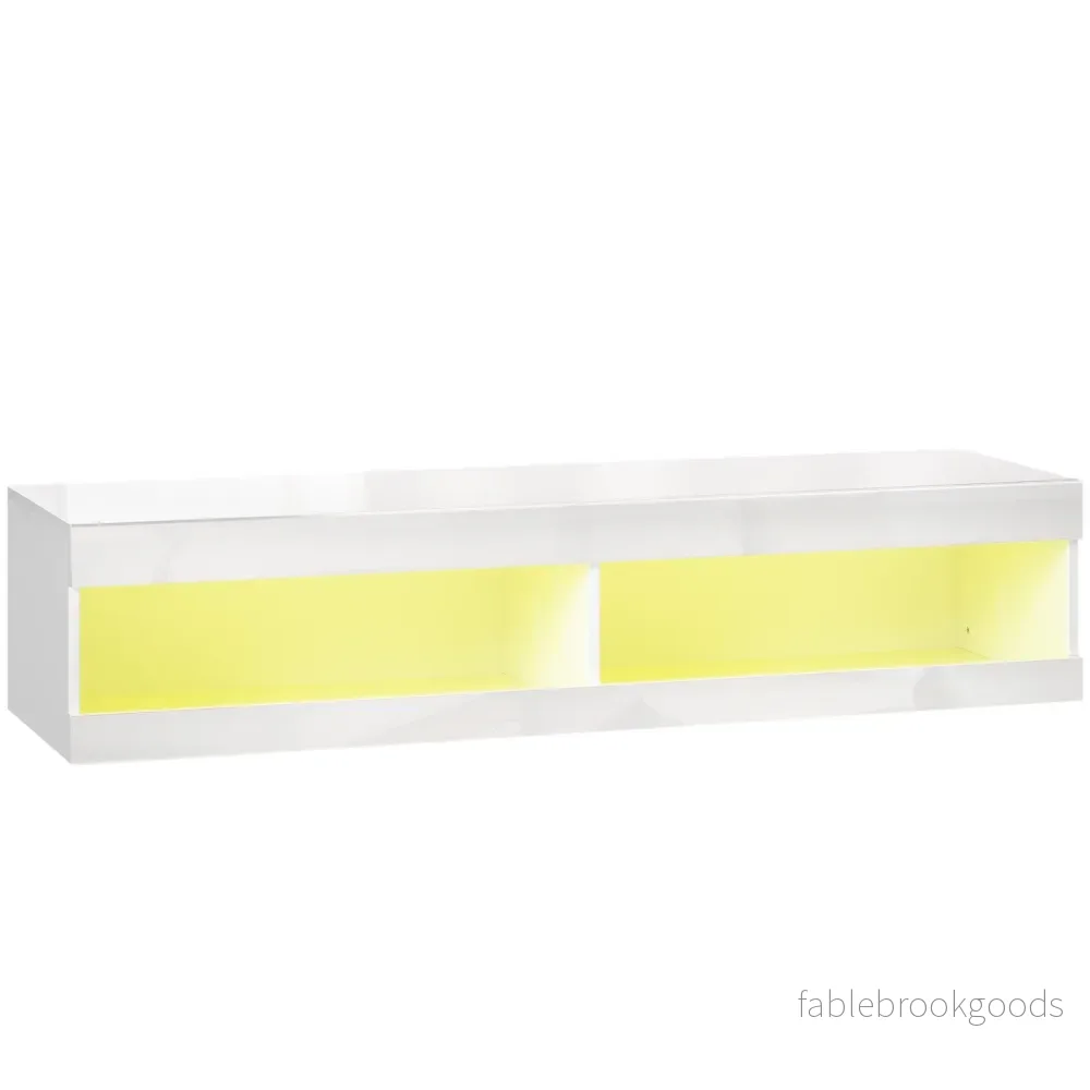 Väggmonterat TV-stativ med RGB LED för 55-60 tums TV-apparater