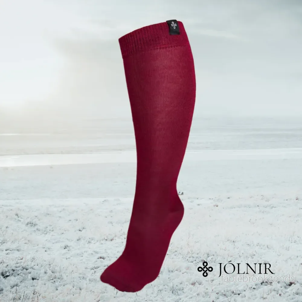 Ridstrumpa Jólnir Merinoull Röd Ridstrumpa Jólnir Merinoull Röd