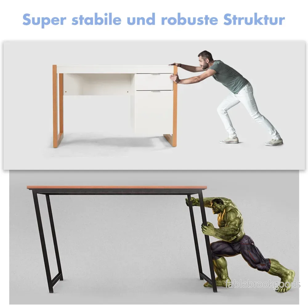 Modernt – datorskrivbord med förvaringsskåp – 112,5 x 50 x 75 cm – Vit - Bild 3