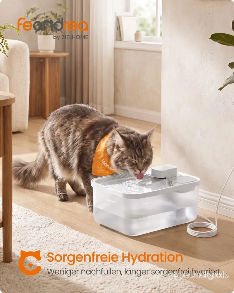Kattenfontein - 4,5 Liter - Fluisterstil - 12 Filters - Wit - Bild 2