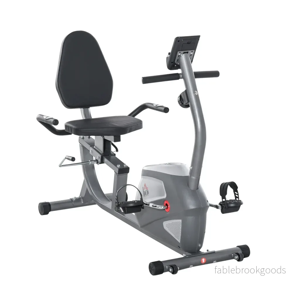 Liggande motionscykel, LCD-skärm, 8 motståndsnivåer