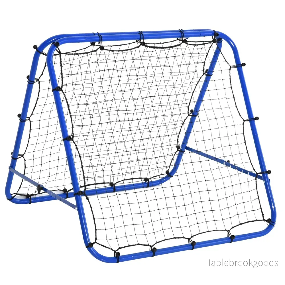Justerbart dubbelsidigt fotbollsrebounder-nät, stål, 100x95x90 cm Justerbart dubbelsidigt fotbollsrebounder-nät, stål, 100x95x90 cm