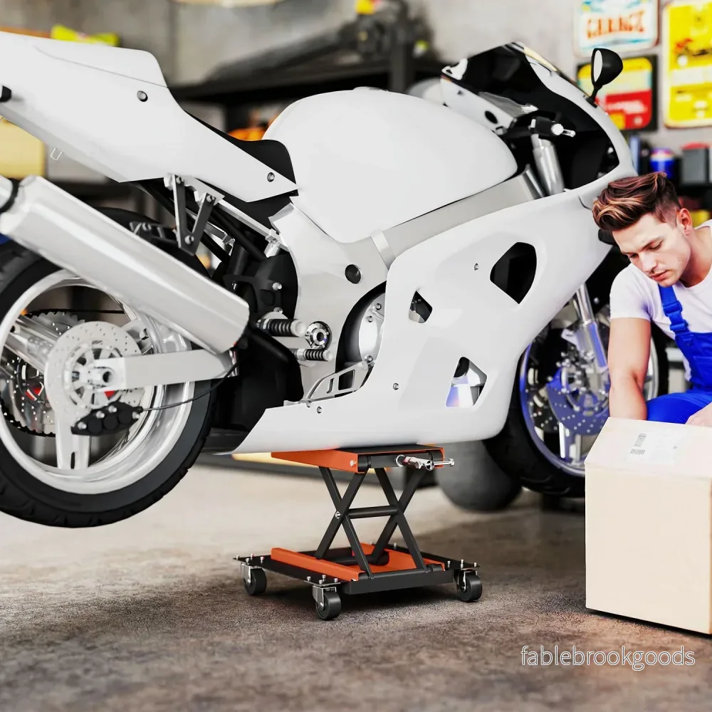Motorcykellyftställ, 500 kg kapacitet, justerbar höjd - Bild 2
