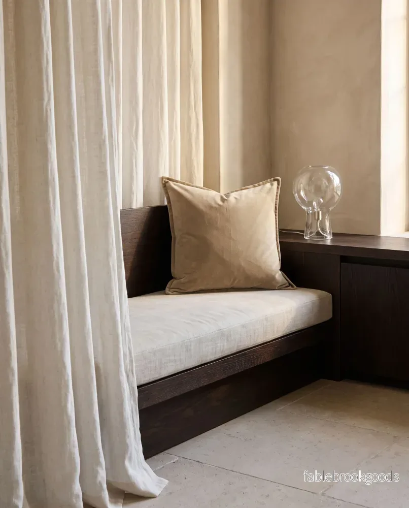 Kuddfodral Classic Velvet Beige - Bild 2