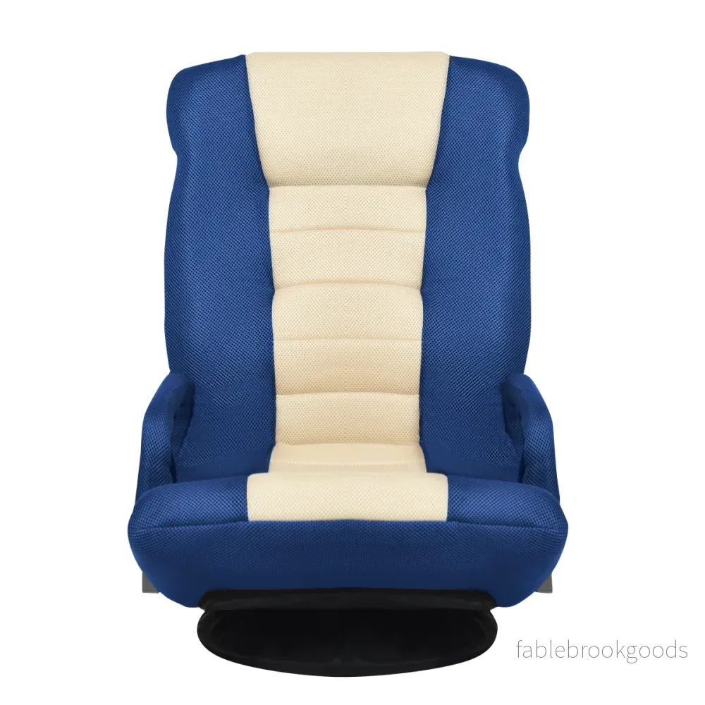Golvstol – Roterande Golvfåtölj Avkopplande Golvsoffa Lazy Sofa – Blå - Bild 3