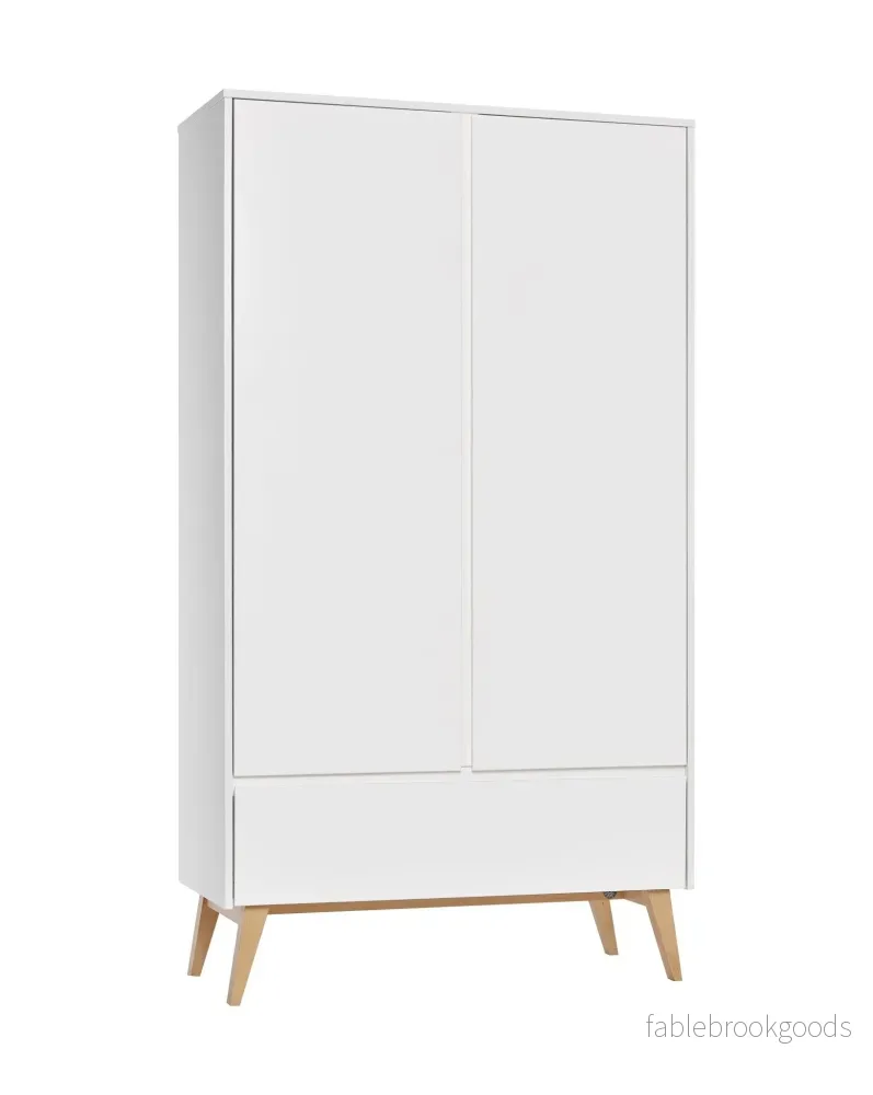 Sara 2-door wardrobe + 1 drawer wardrobe White color - Bild 3
