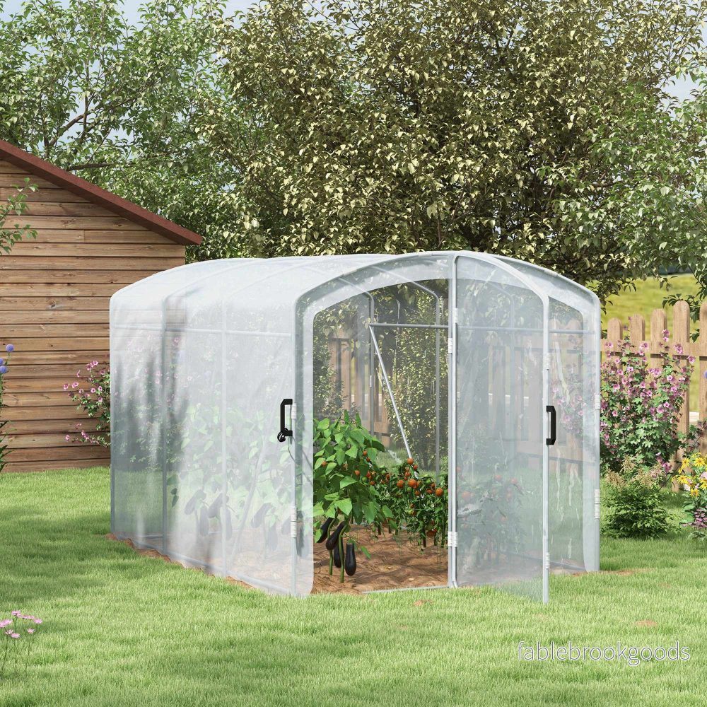 Tunnelväxthus för inträde, transparent lock, 3x2x2m - Bild 2