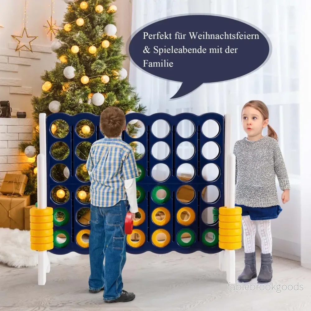 i – rad jättespelset för barn och vuxna grå + – 4 120 x 42 x 104 cm – Mörkblå - Bild 2