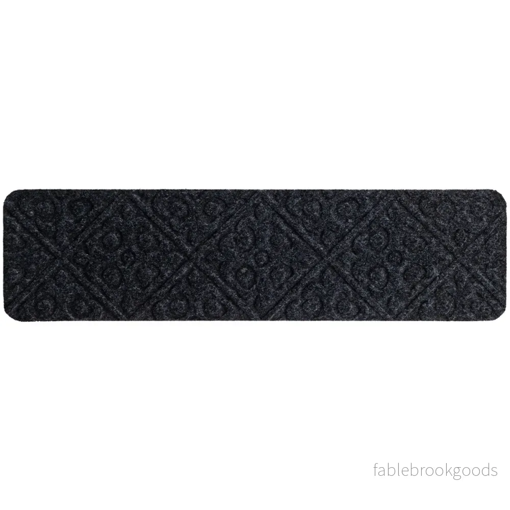 trappmattor – Halkfria för trätrappa – 15 76 cm x 20 cm – Grå - Bild 2