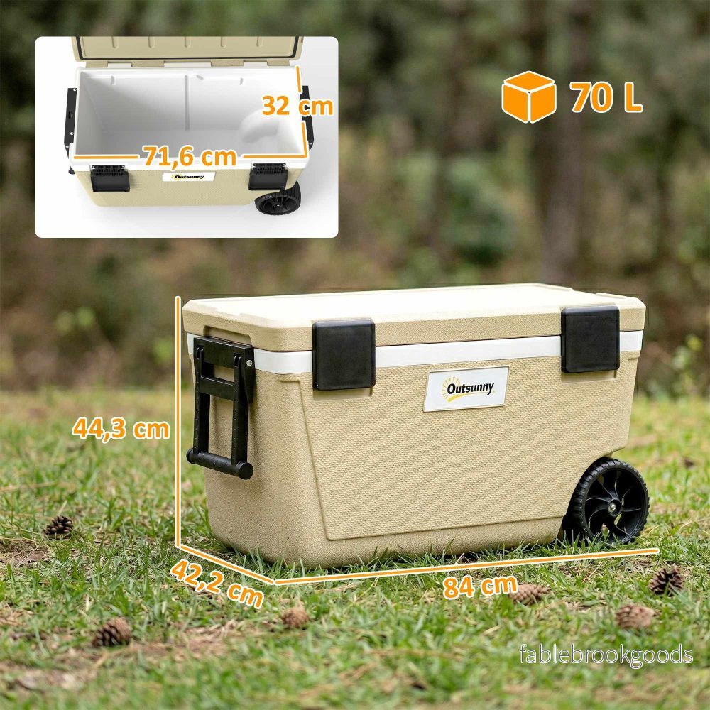 70L kylbox med hjul, 72 timmars isolering, avtappningsventil - Bild 3