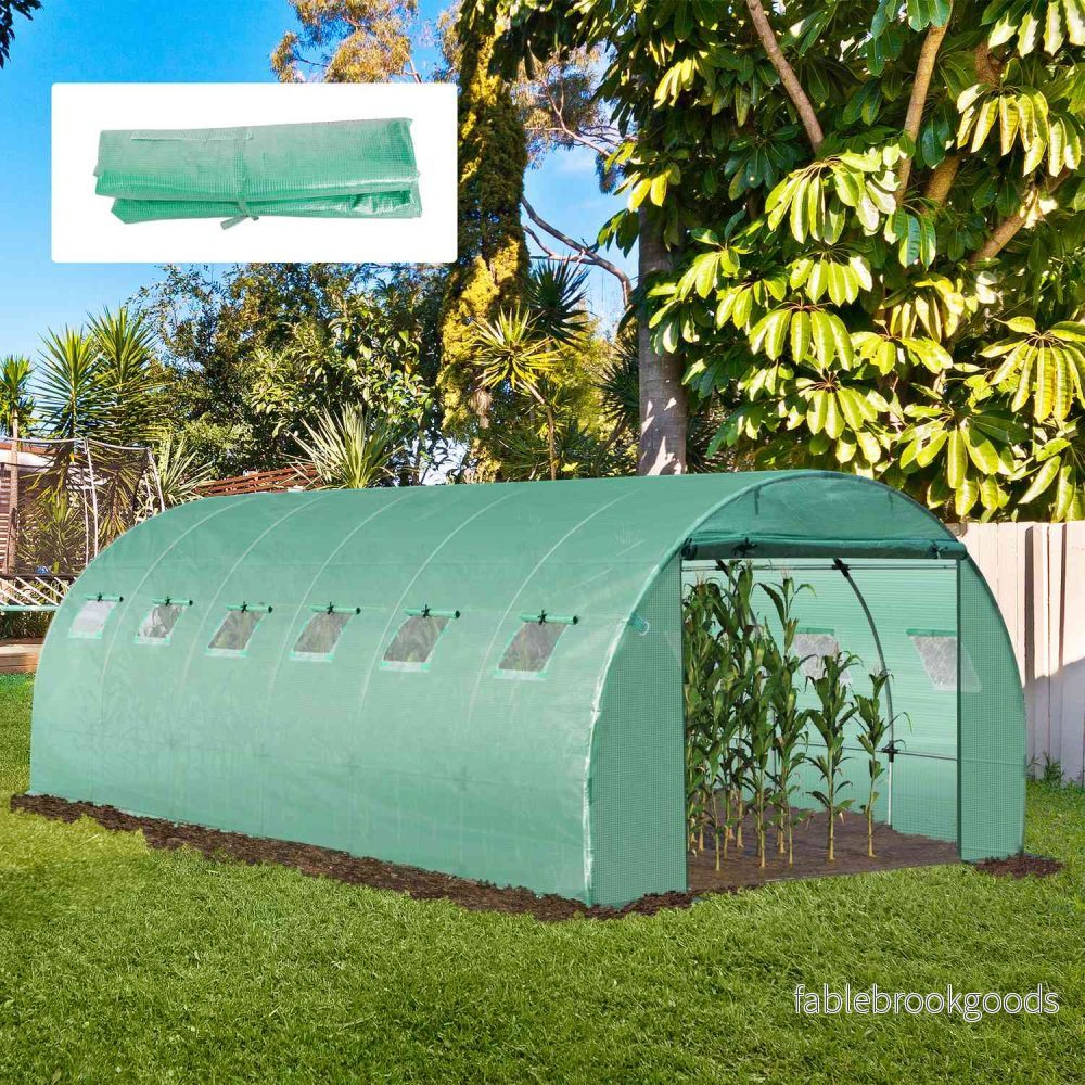 Trädgårdsfilm av polyeten 6x3x2m med 12 fönster - Bild 2