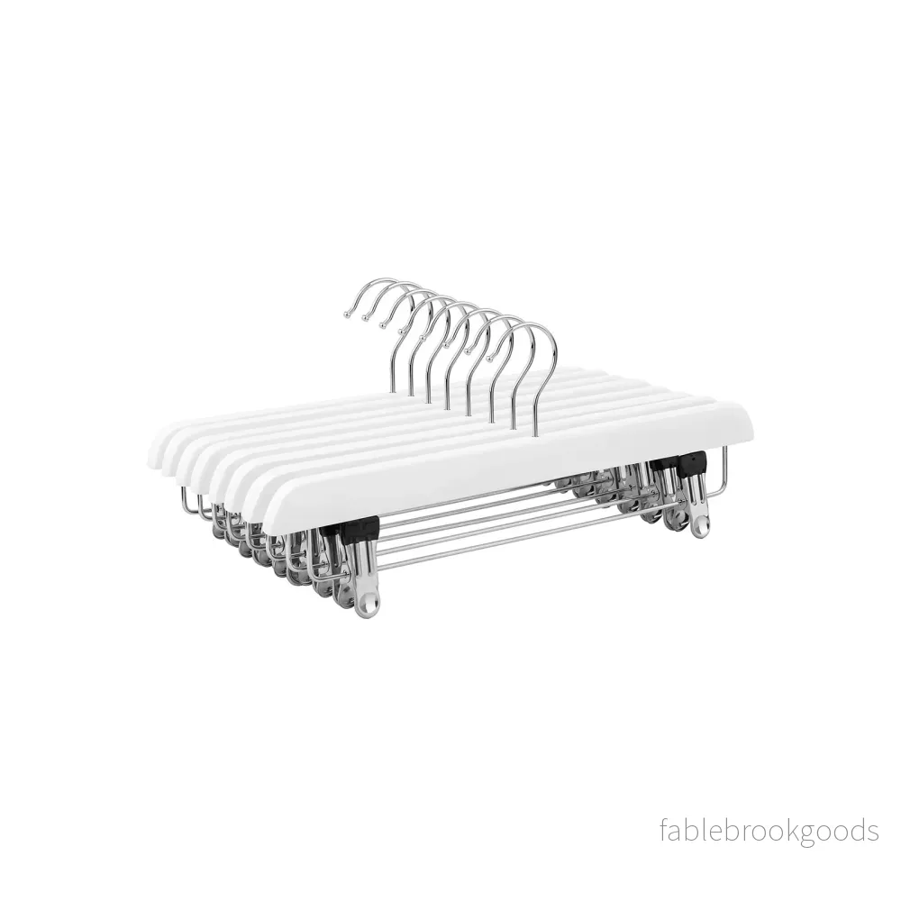 Byxhängare – Justerbar – Set om 8 – Vit Byxhängare – Justerbar – Set om 8 – Vit