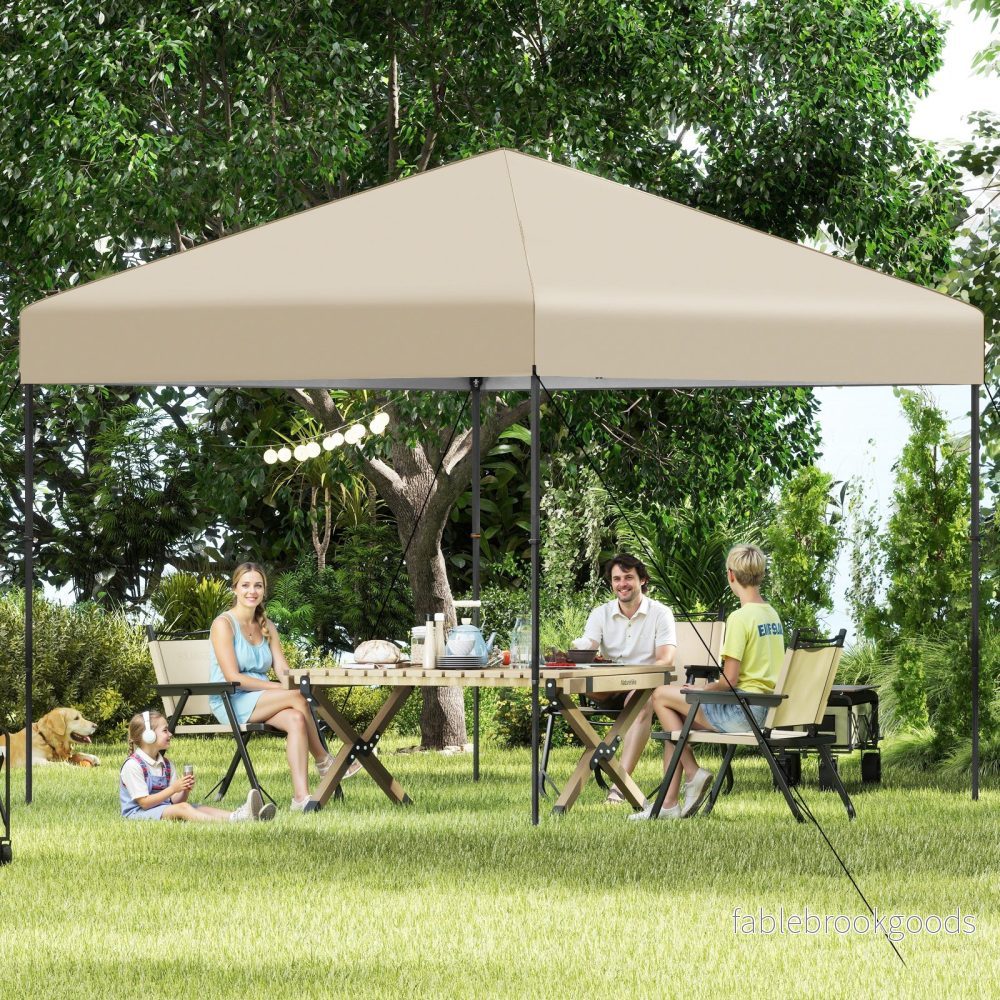 Pop – up Paviljong med bärväska och UV50+ Höj sänkbar – 3 x 3 m – Vit - Bild 3