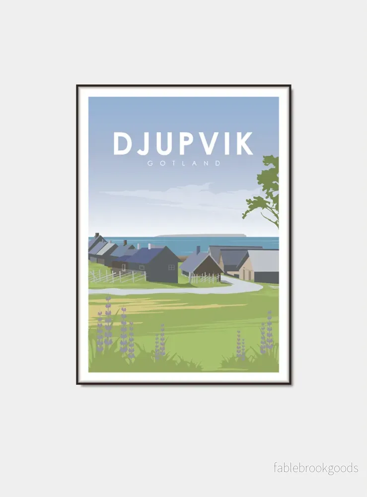 Djupvik - Gotland poster