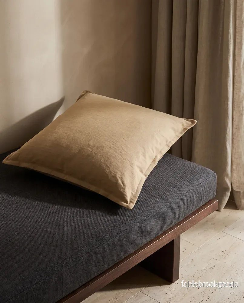 Kuddfodral Classic Linen Mocca - Bild 3