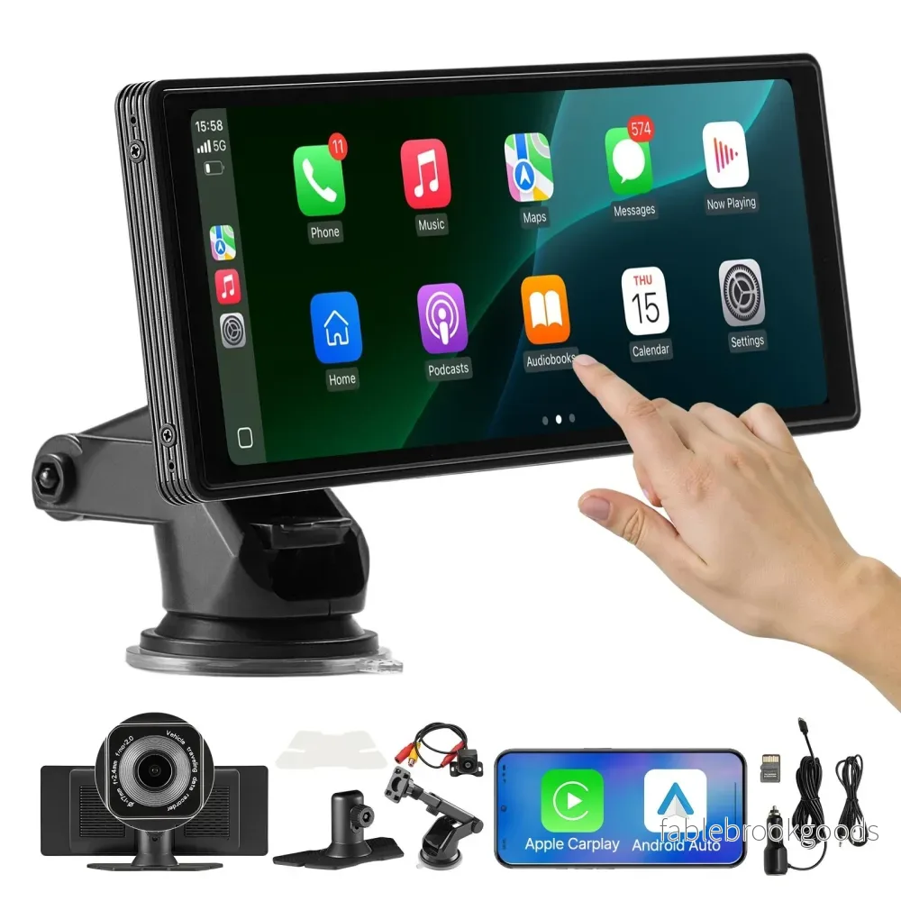 10″ CarPlay‑skärm PAKET med 4K‑kamera & backkamera 10″ CarPlay‑skärm PAKET med 4K‑kamera & backkamera