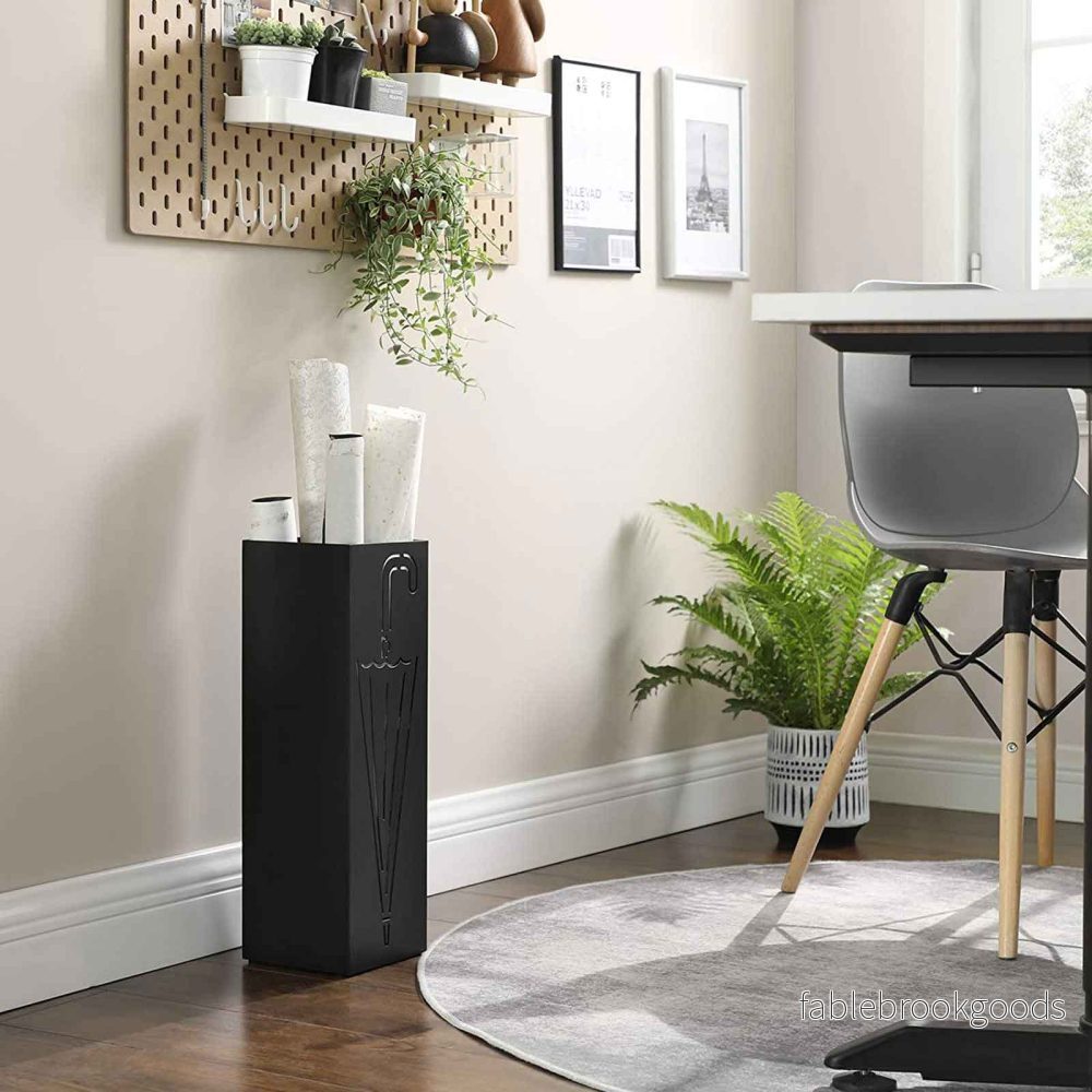 Paraplyställ – snygg design – svart metall - Bild 3