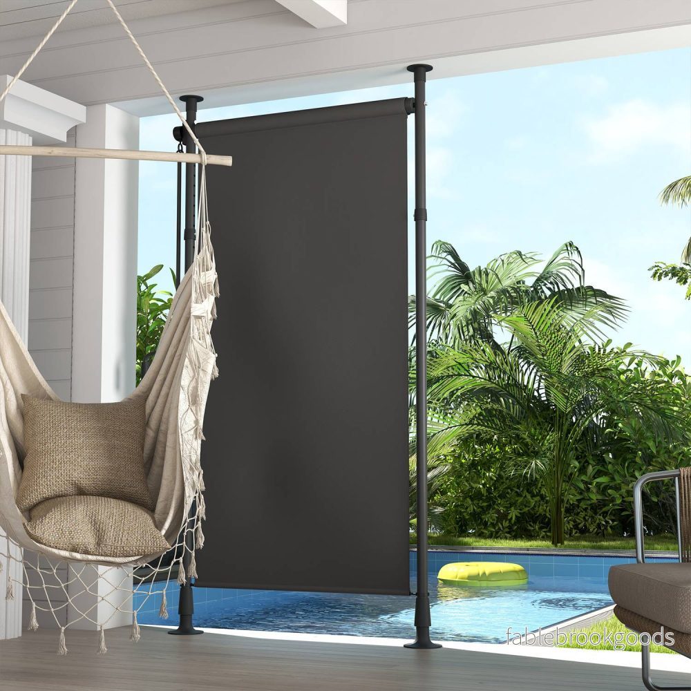 Väderbeständig utomhusrullgardin, solskydd i polyester, 120-310cm - Bild 2