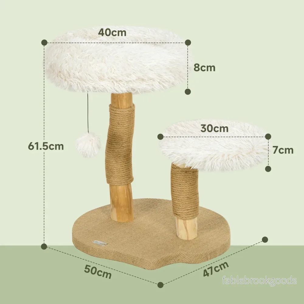 Kattskrapstolpe med lekboll, sängar, för katter <5 kg - Bild 3