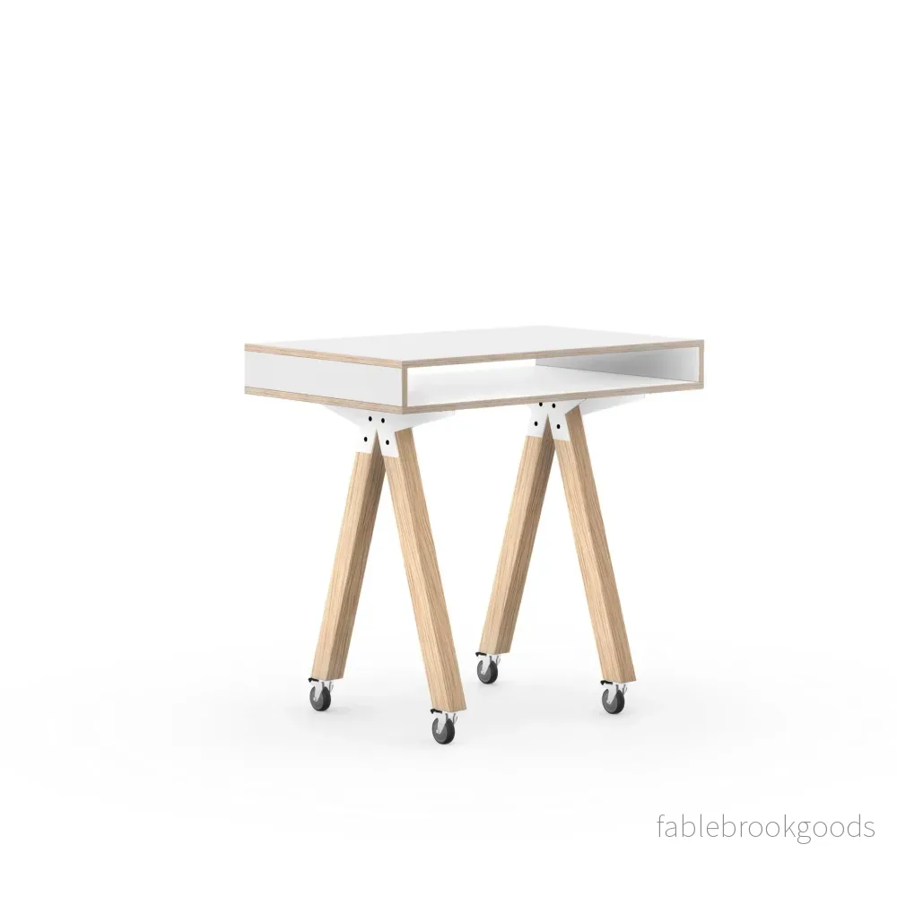 TEAMDESK ståskrivbord med förvaringsutrymme