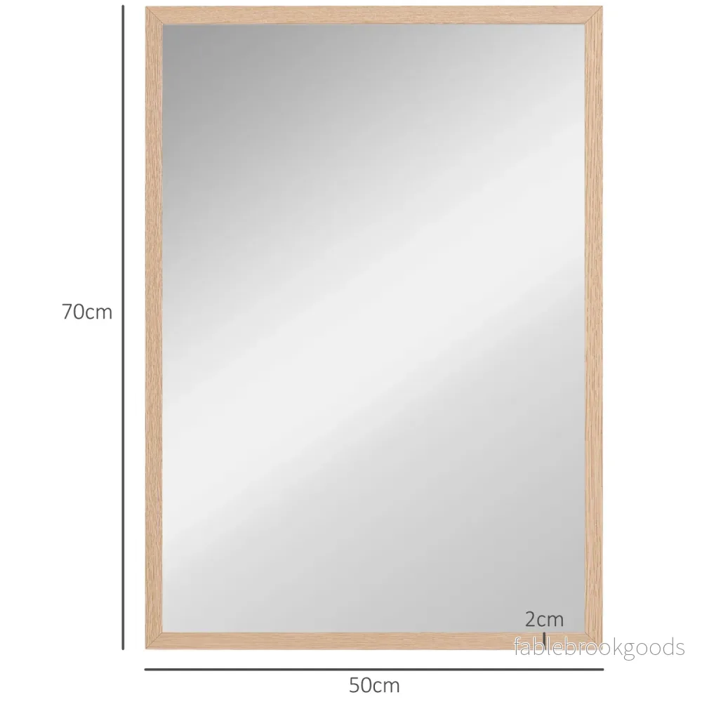 Dekorativ väggspegel med krokar, 50x70cm för hemmet - Bild 3
