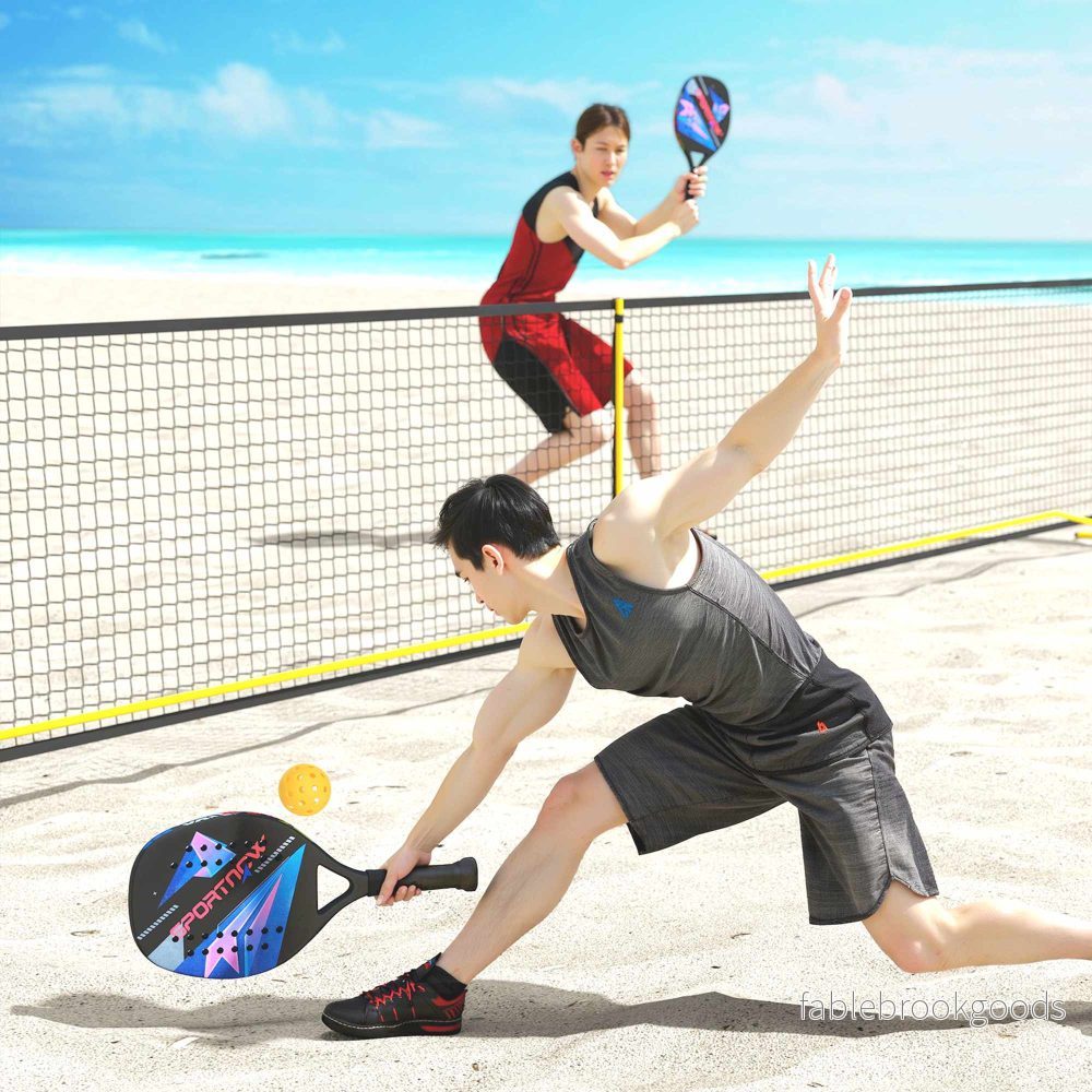 Pickleball-paddelset, kolfiber, halkfritt grepp, väska ingår - Bild 2
