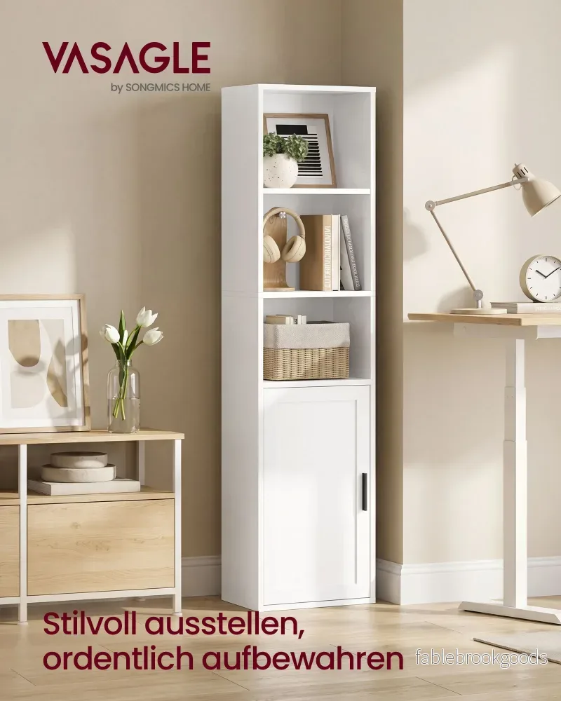 Boekenkast - Staand met Meerdere Ebenen - Wolkwit - 24 x 31,8 x 145,9 cm - Bild 2