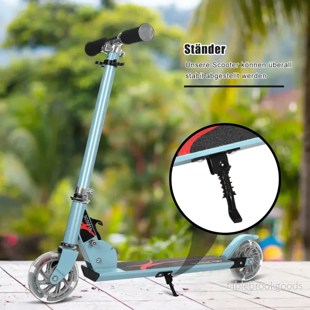 Scooter – Kick Höjdjusterbar barnskoter Hopfällbar med hjul – 2 - Bild 3