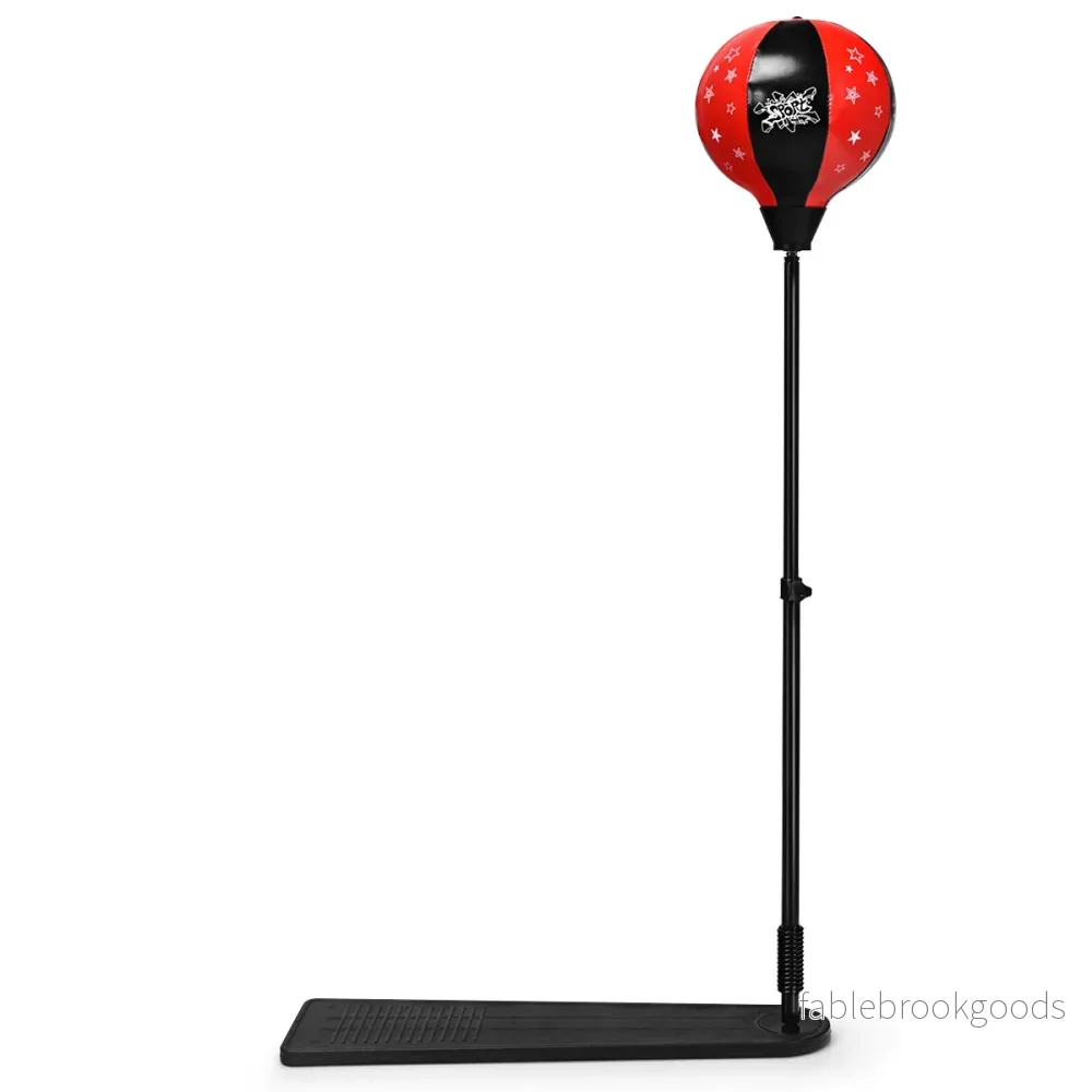 Boxningsboll – för barn Höjdjusterbar stående Boxningsset Boksäcksset – 85-130 cm – Rosa och svart - Bild 3