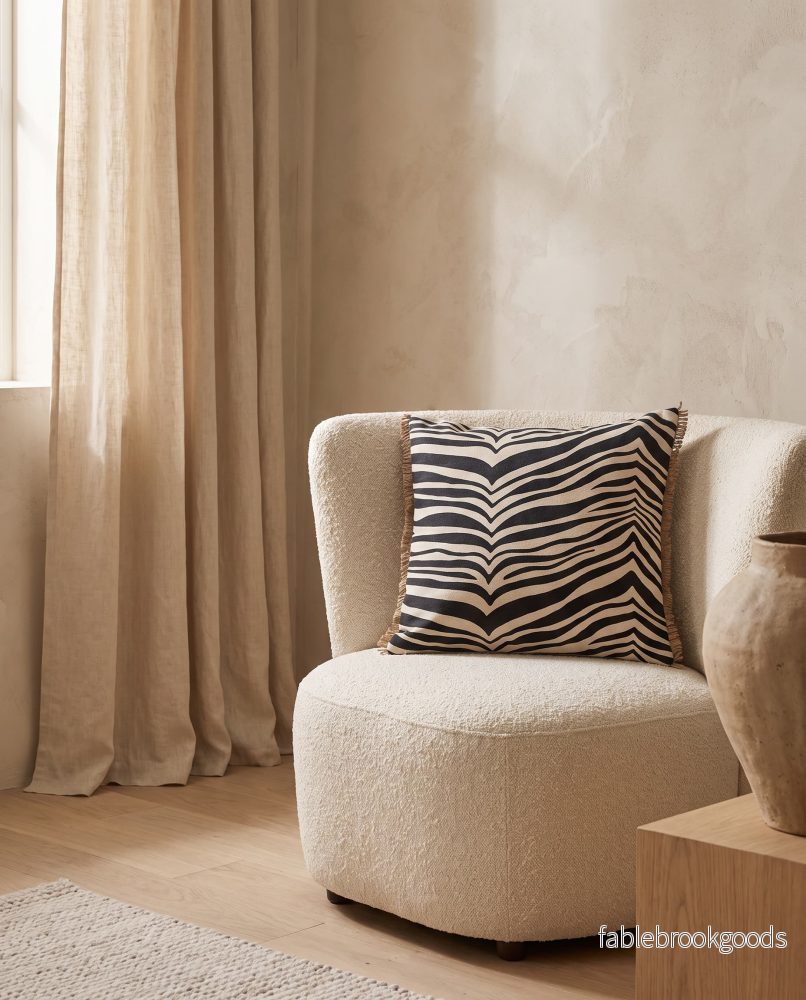 Kudde Zebra Svart - Bild 2