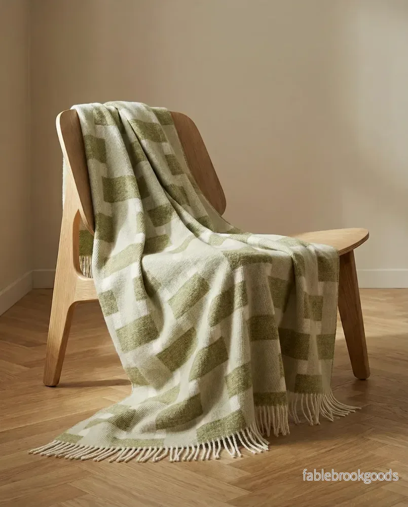 Pläd Weave Grön - Bild 3