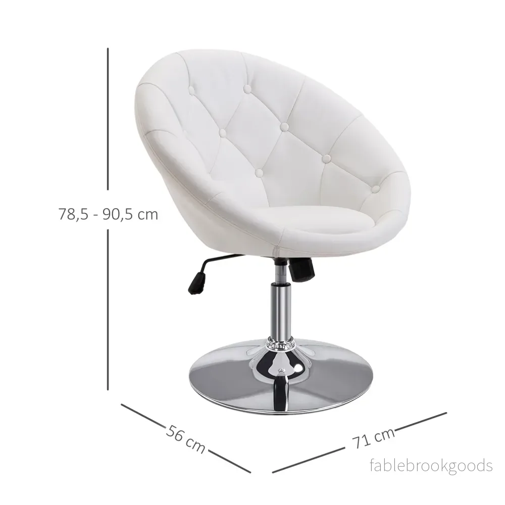 Justerbar svängbar arbetspall, kromstål, 56-90 Cm - Bild 3
