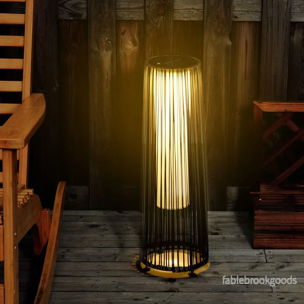 Solar Rotting Trädgårdslampa, LED, 61 Cm, Brun - Bild 2