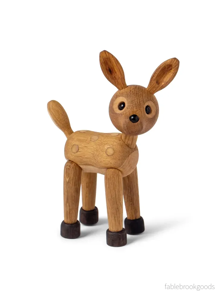 Spot Rådjur – Träfigur Dekoration 13cm Ek Spot Rådjur – Träfigur Dekoration 13cm Ek