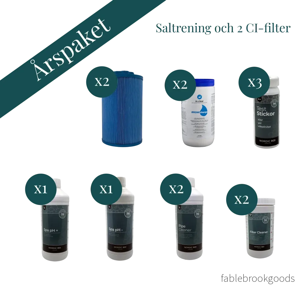 Årspaket till spabad med saltrening och 2 CI-filter - Bild 2