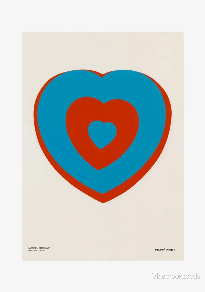 Poster, Marcel Duchamp, Coeurs Volant Poster, Marcel Duchamp, Coeurs Volant
