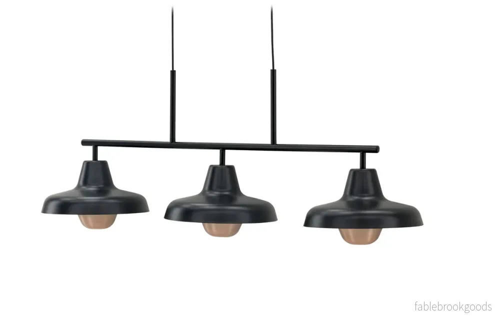 Stöten Taklampa Svart – 3-Ljus Pendellampa E27 | Venture Home - Bild 2