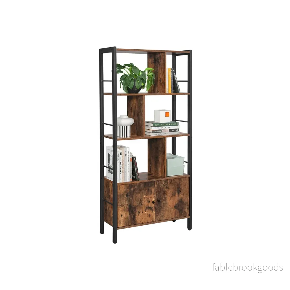 Bokhylla – Snygg design – Vintage brun/svart - Bild 2