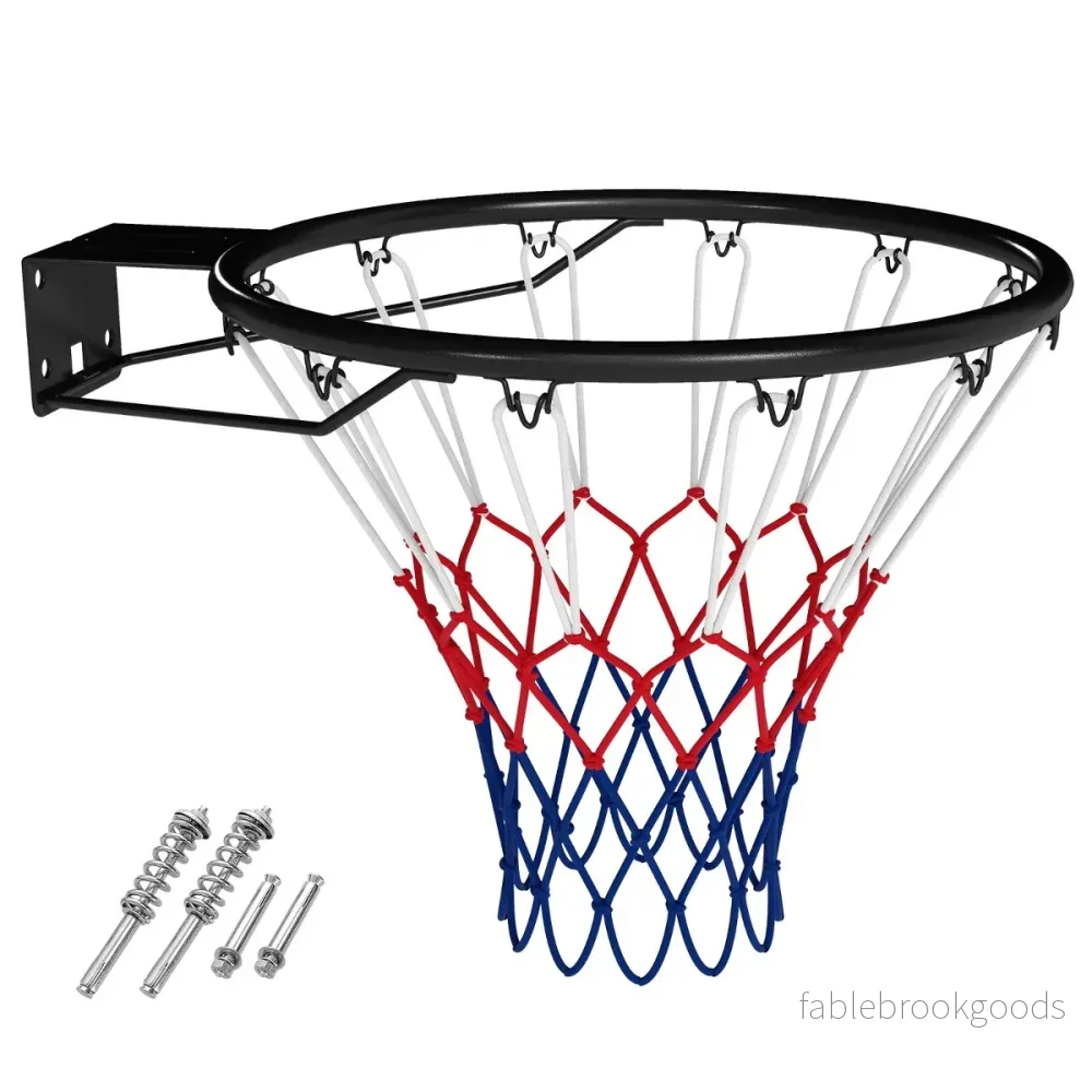 Standard – basketkorg med nät Mini för väggmontering – Ø 45 cm – Svart