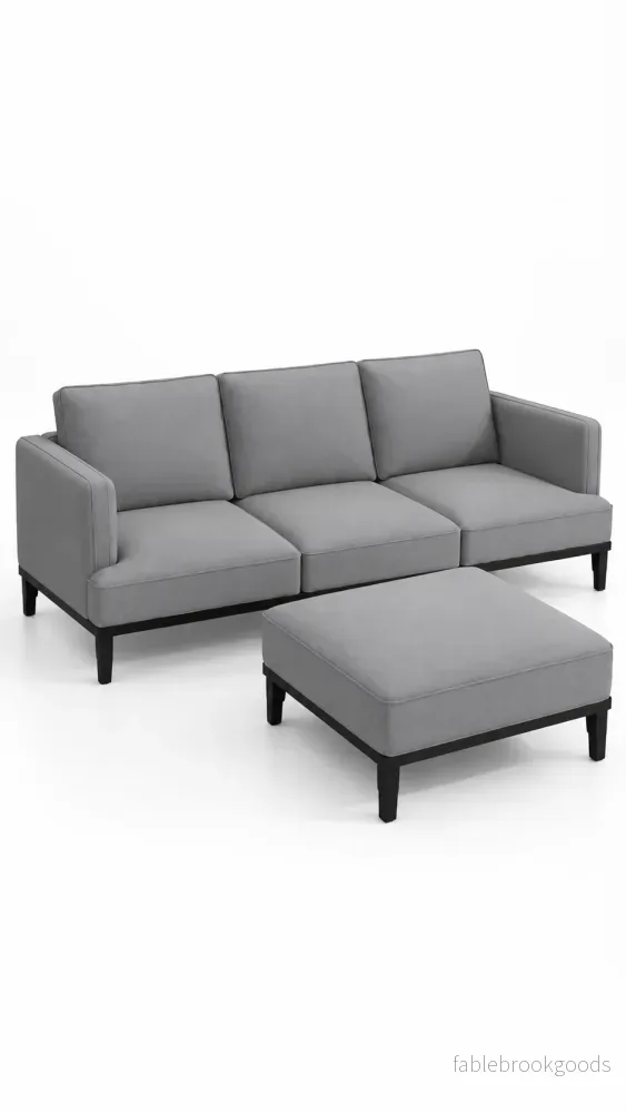 KRAMEN - 3,5—sits soffa med fotpall - Bild 2