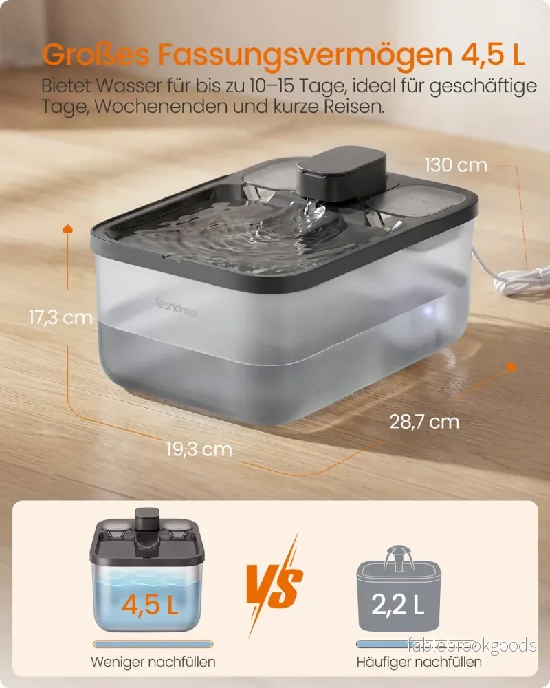 Kattenfontein - 4,5 Liter - Fluisterstil - 12 Filters - Zwart - Bild 3