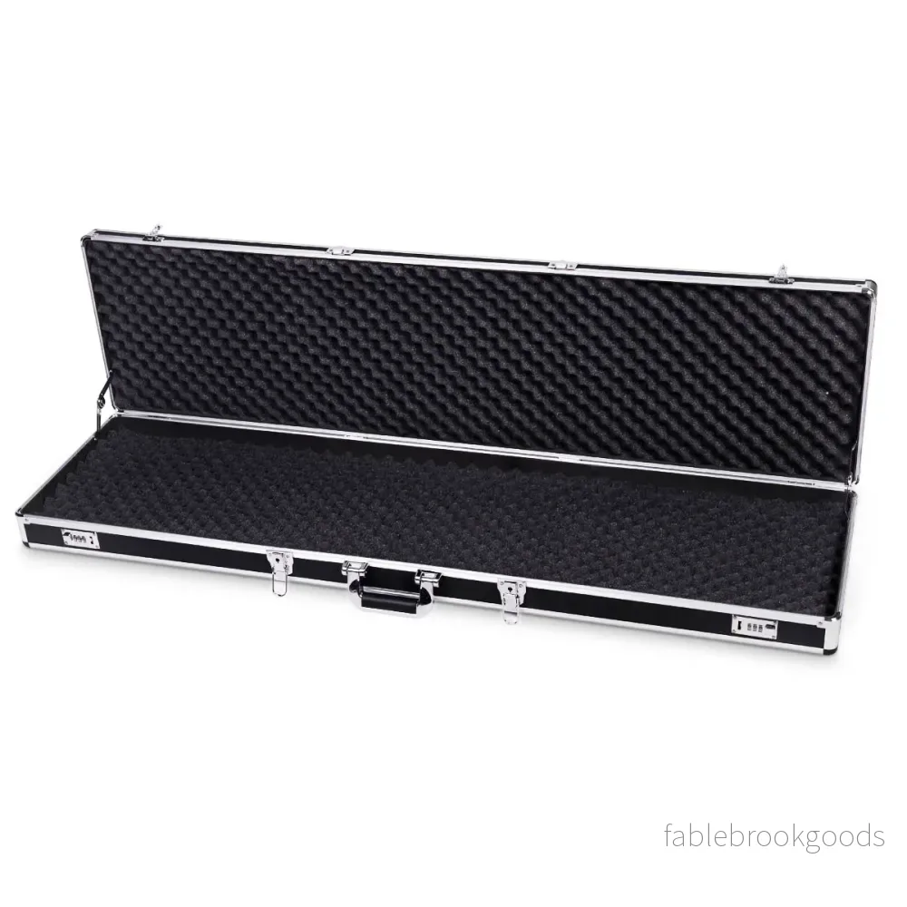 Vapenväska – gevärväska aluminiumväska hagelväska ammunitionsväska – 135 cm – Svart