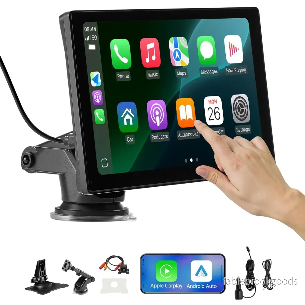 9" Trådlös CarPlay‑skärm