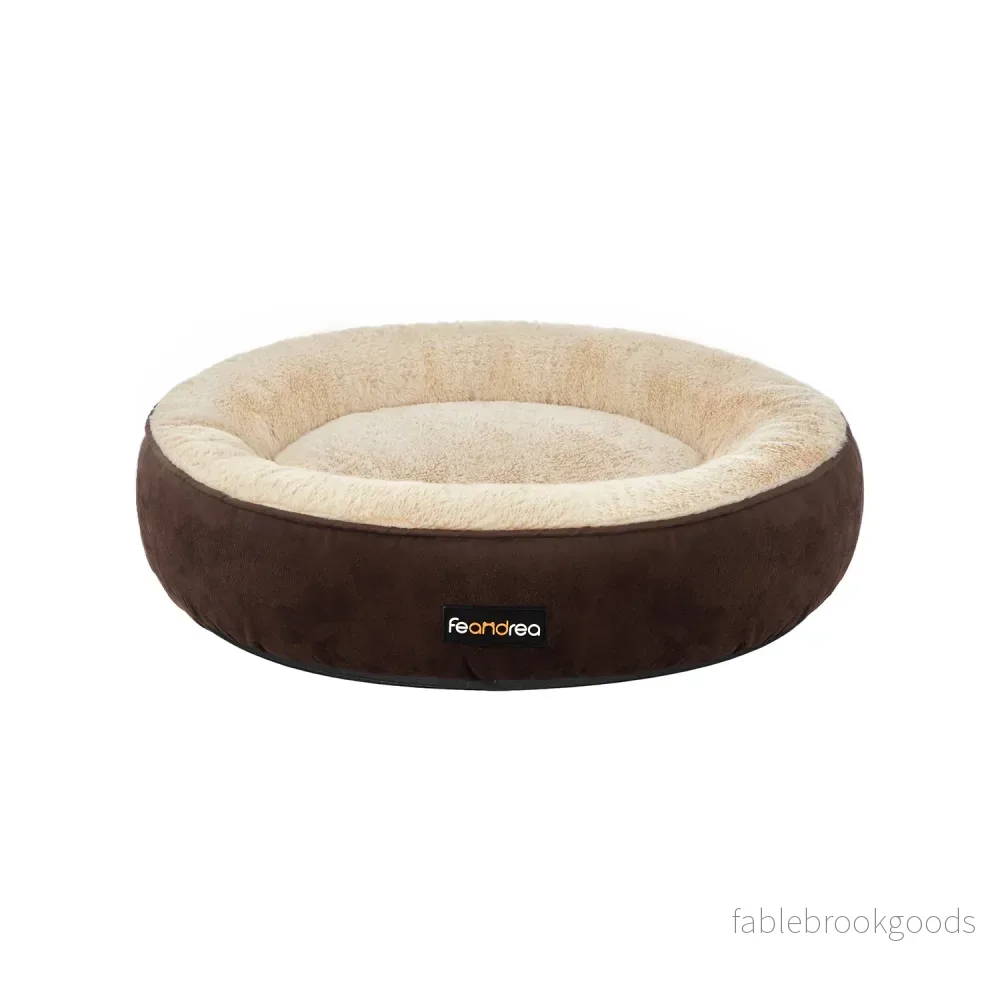 Kattkorg – munkform – Ø 70 cm – grå och vit Kattkorg – munkform – Ø 70 cm – grå och vit