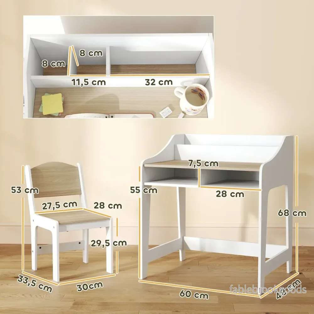 Bords- och stolset för barn, ergonomiskt, 3-8 år - Bild 3